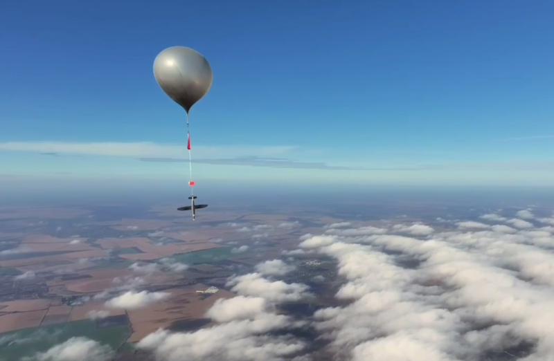 Novost s fronte: Lansiranje dronov s pomočjo - balonov