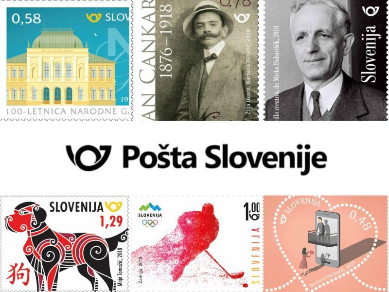 Pošta Slovenije s prvim letošnjim sklopom priložnostnih znamk