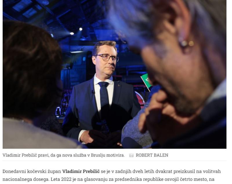 »Vladimir, si me razočaral in verjamem, da še mnoge, ko si prestopil k tistim, ki si jih med kampanjo kritiziral!«