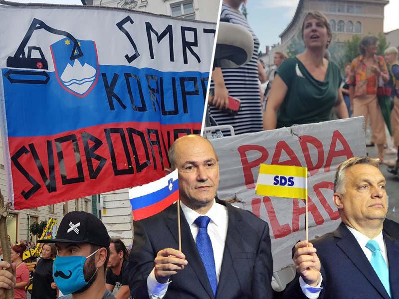 Orbán go home! Ob dnevu državnosti v Ljubljani dve proslavi, a samo na eni so pozdravili madžarskega avtokrata!