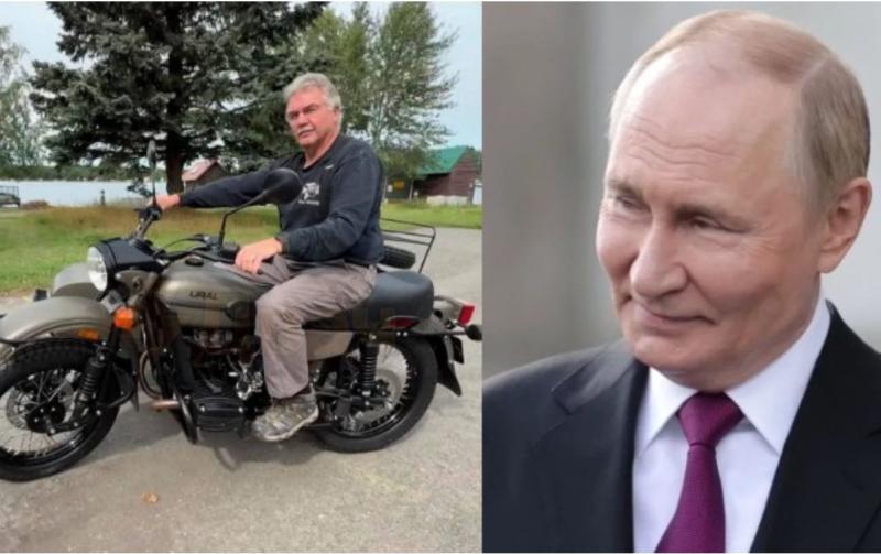 Putin je Američanu, ki zaradi sankcij proti Rusiji ni mogel najti delov za svoj star motor znamke Ural - podaril nov motocikel!