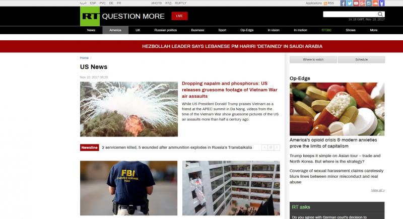 Rusija namerava omejiti delo tujih medijev