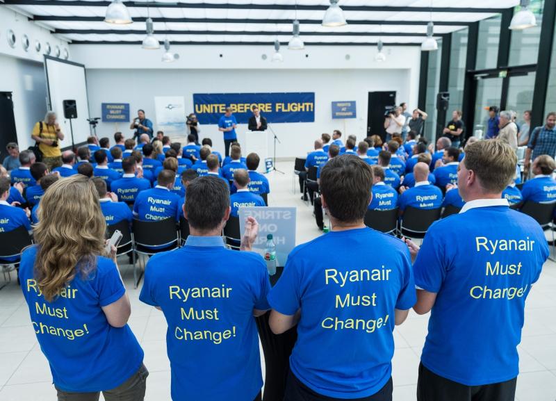 Nemški sindikati v Ryanairu prvič skupaj v stavko