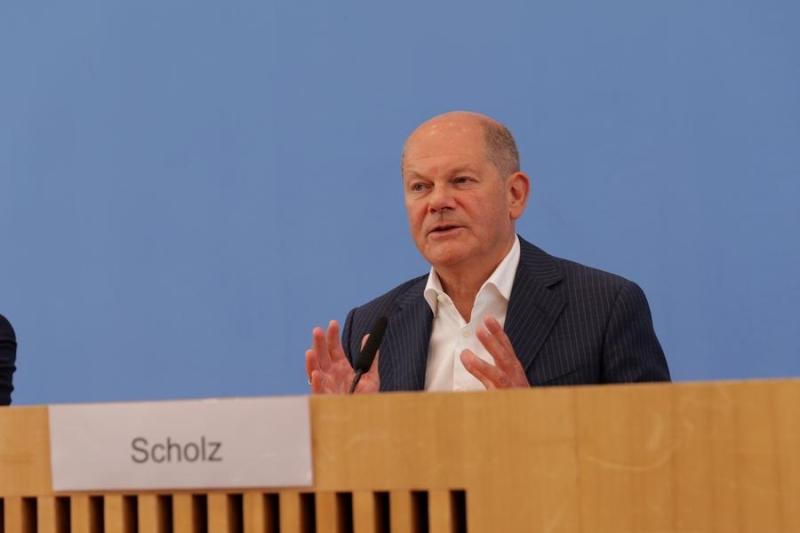 Nemški kancler Olaf Scholz proti protekcionizmu in trgovinskim vojnam