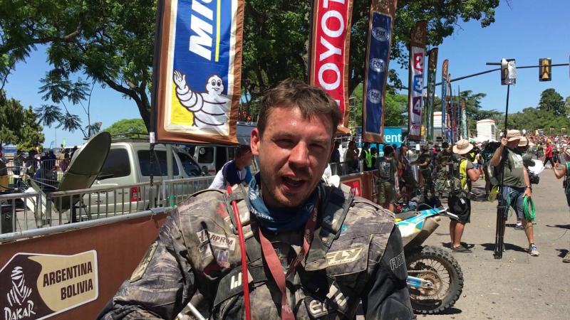 Marčič po trku s Peterhanslom Dakar končal z odprtim zlomom golenice
