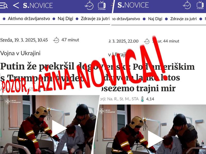 Premirje prekšili Ukrajinci in ne Putin, kot lažejo slovenski mediji, SiOL svojo laž zamaskiral s spremenjenim naslovom!
