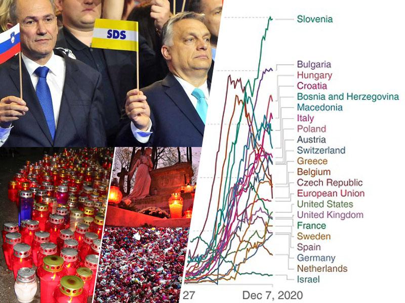 Smrtno resna situacija: Slovenija prva v svetu po smrtnosti, protestniki opozarjajo na zlorabe nesposobne vlade