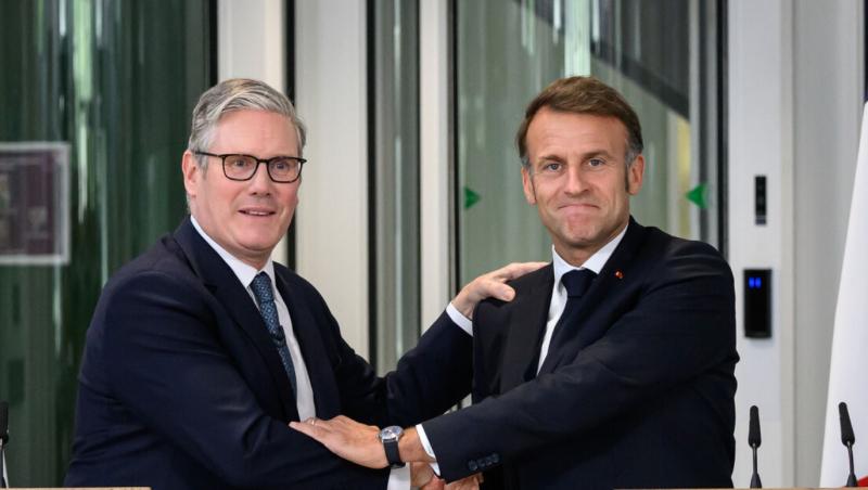 Macronove mokre želje: Z Londonom sanja o vojakih v Ukrajini