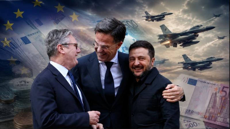 »Ukrajinski davek« večji od gospodarstev posameznih držav: Koliko denarja želi Rutte za Kijev