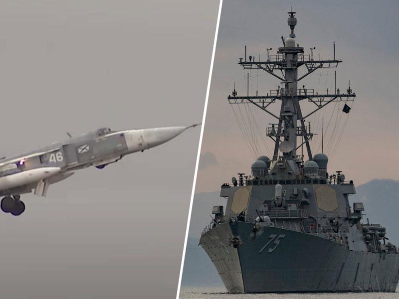 Pomirjanje zaveznikov ali izzivanje? Rusija proti rušilcema ZDA usmerila letala in protiladijske baterije