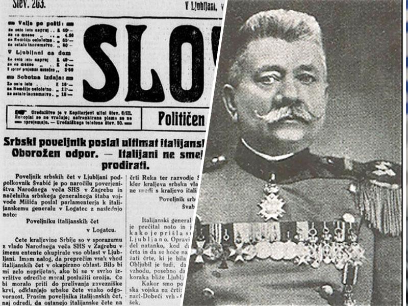 Znova spregledano: kako je v usodnem trenutku Stevan Švabić ubranil Ljubljano pred Italijani