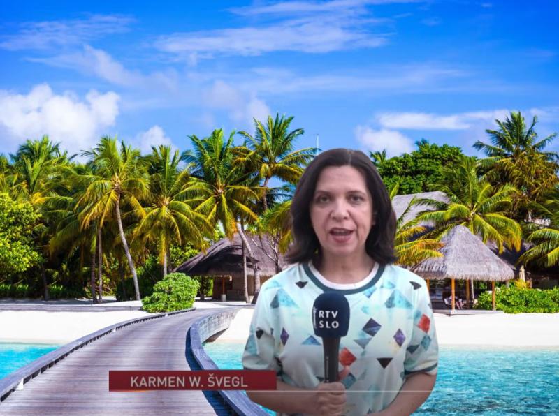 Sramotno poročanje Šveglove se nadaljuje: Znova visi na balkončku v Kairu in naklada o Iranu