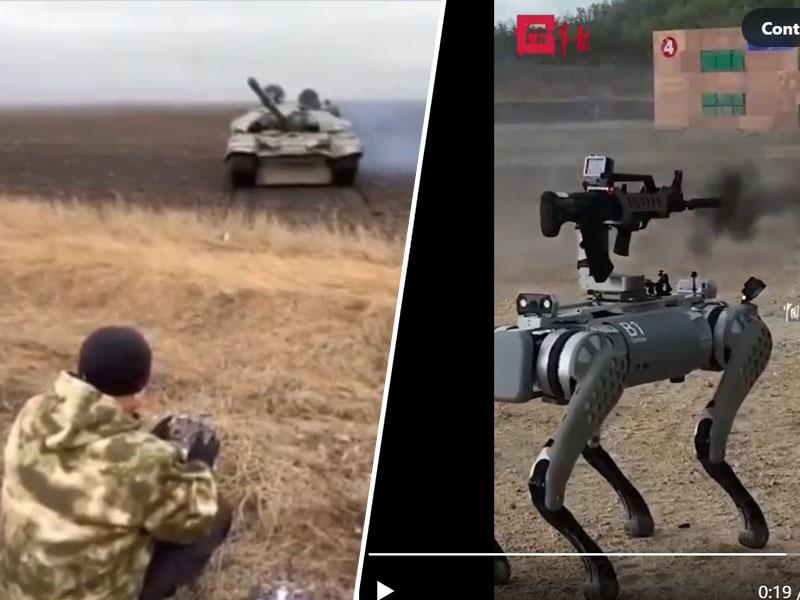Modernizacija: Stari ruski tanki daljinsko vodeni, Kitajska pripravlja trope robotskih psov in roje pametnih dronov!