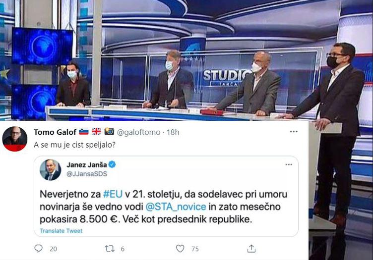 »Hojs ima prav, Simoniti je v Tarči definitivno nalival vino. Sicer predvsem sebi...«