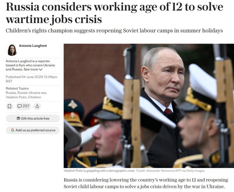 Žalosten zdrs britanskega novinarstva: Telegraph znova prodaja propagandistične izmišljotine