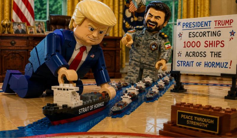 Trump razglasil Hormuško ožino za novo ameriško ozemlje (FOTO)