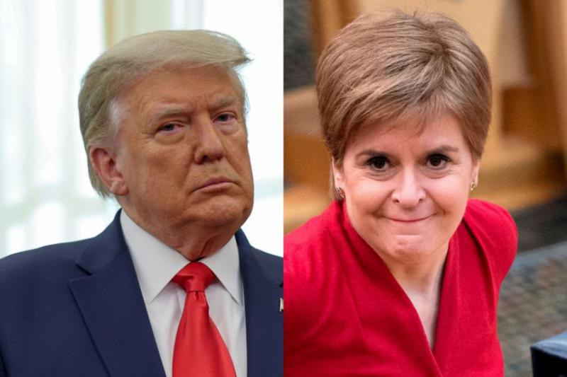 Škotska predsednica vlade Donaldu Trumpu sporočila, da je na Škotskem nezaželjen, njegov morebiten prihod pa - ilegalen