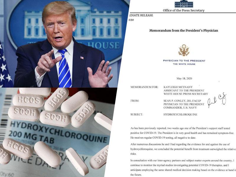 Koronavirus v Beli hiši: Morbidno debel Donald Trump priznal, da že deset dni samoiniciativno jemlje - klorokin