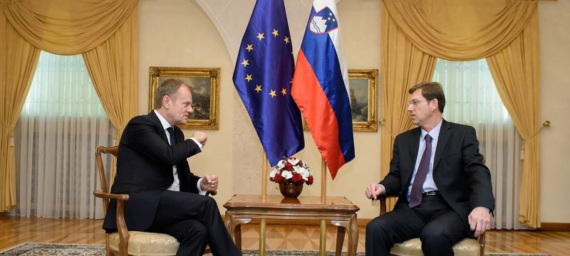 Tusk danes s Cerarjem tudi o brexitu