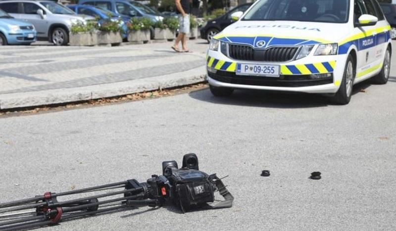 Policisti prijeli voznika, ki je napadel ekipo RTV v Novi Gorici