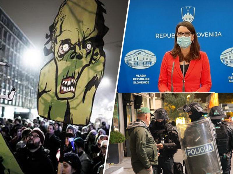 Oblast deli finančne bombončke in brani ministre, protestniki opozarjajo, da je Slovenija »na pragu državnega udara!«