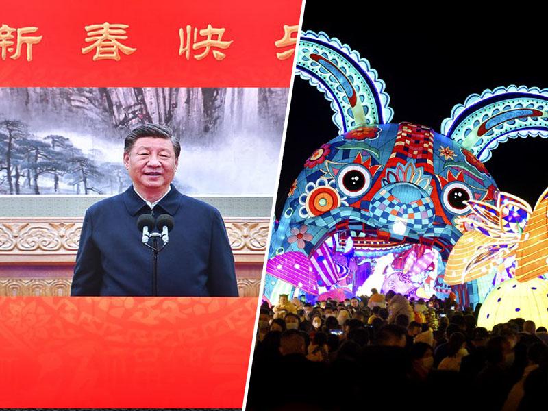 Kitajska stopa v novo leto: Xi Jinping najprej presenetil s fotografijami in vsem zaželel »hitrost zajca«