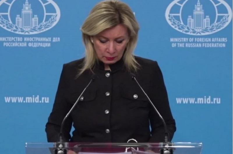 Zaharova ni mogla zadrževati solz, ko je govorila o otrocih, ubitih v napadih ukrajinskih oboroženih sil