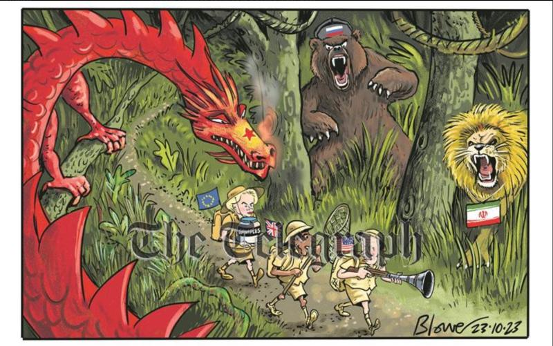 Rojeno je trojno zavezništvo Rusije, Kitajske in Irana: Vsi za enega in eden za vse!