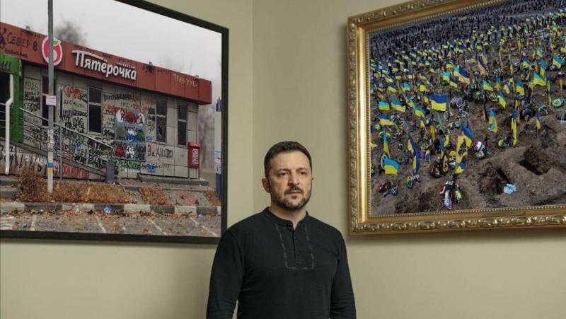 Notranjost kabineta ukrajinskega samodržca skriva mokre sanje Zelenskega