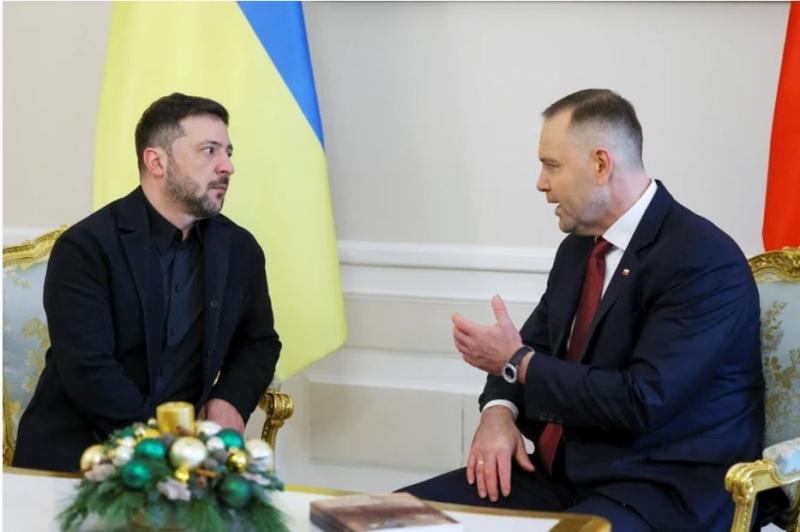 Zelenskega so na Poljskem ošteli kot neuspešnega učenca