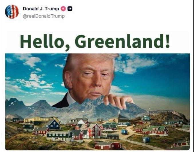 Ku-kuc, Grenlandija! Trump travmatizira arktični otok z novo objavo na omrežjih