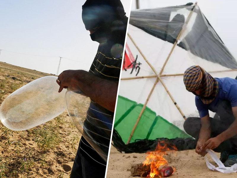 Z zažigalnimi kondomi in gorečimi zmaji proti Izraelu