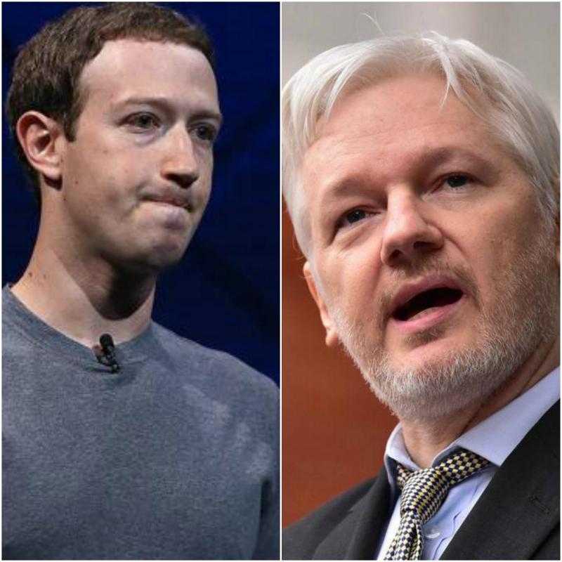 Assange: ustanovitelj Facebooka meni, da so njegovi uporabniki »bedaki«