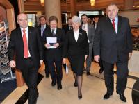 Ivan Tolj in Jadranka Kosor, v času, ko je bila premierka na Hrvaškem, vir: Pixsell