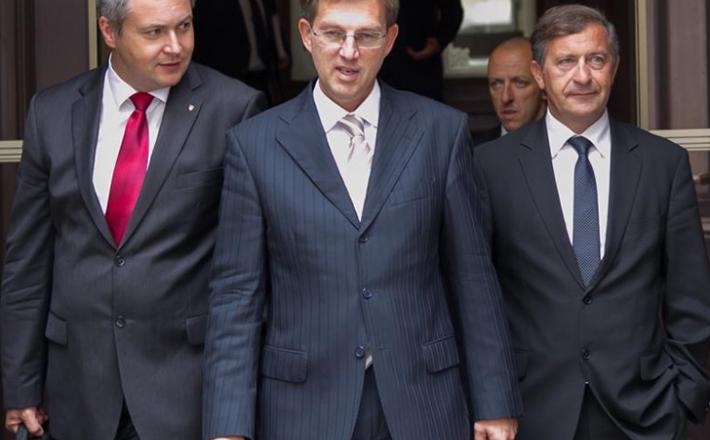 Predsedniki vladne koalicije, Dejan Žida, Miro cera in Karel Erjavec