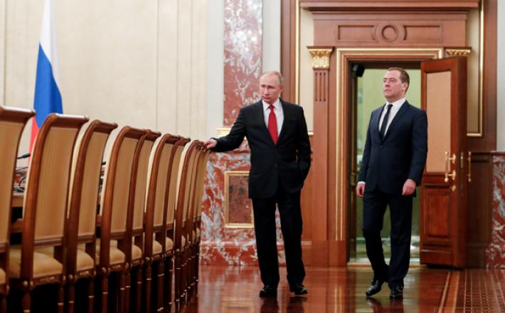 Putin in Medvedjev