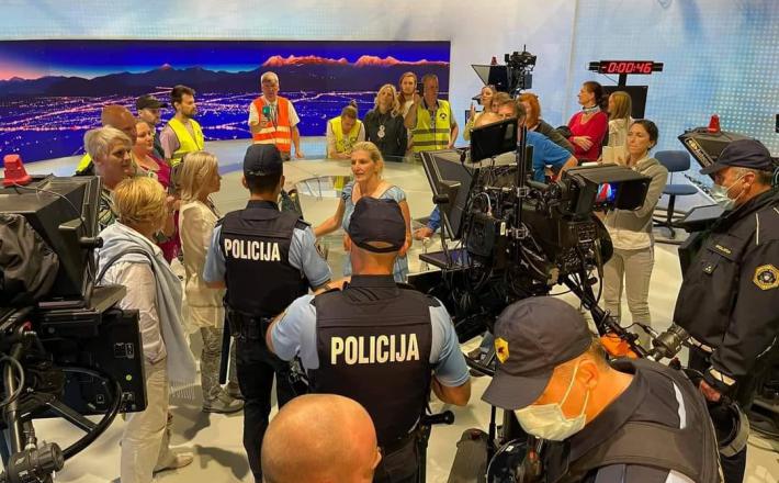 Pripadniki OPS v RTV SLovenija