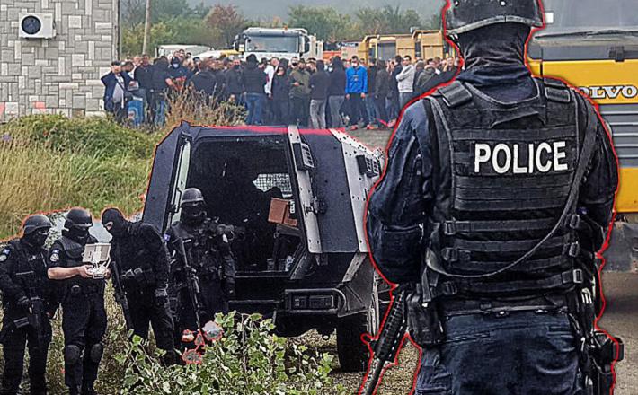 Kosovski policisti na Jarinju  Vir: Twitter