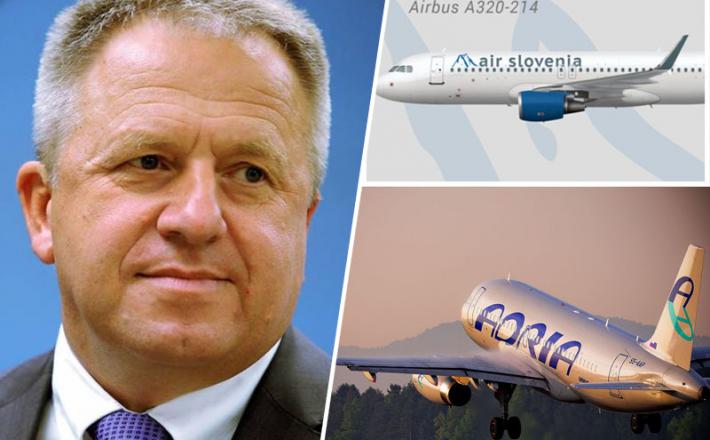 Air Slovenia in Zdravko Počivalšek