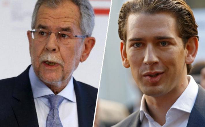 Alexander Van Der Bellen in Sebastian Kurz