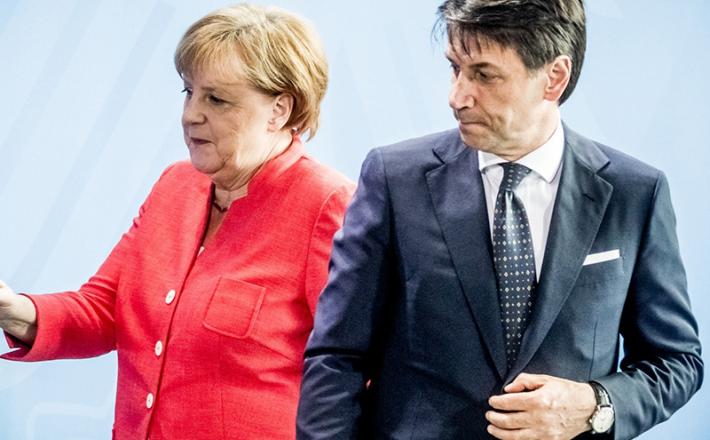 Angela Merkel in Giuseppe Conte