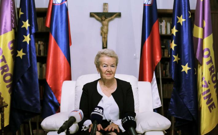 Angelca Likovič kandidira za predsednico države,.