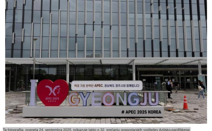 Srečanje APEC v Gyeongju v Južni Koreji. (Fotografija: Jun Hyosang/Xinhua)