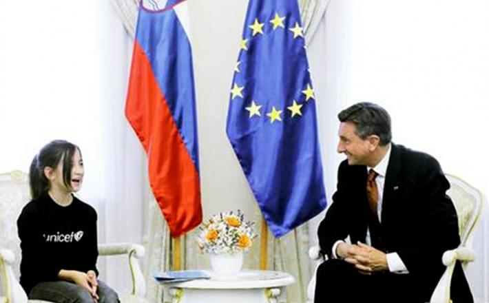 Arja Ela Hvala in Borut Pahor
