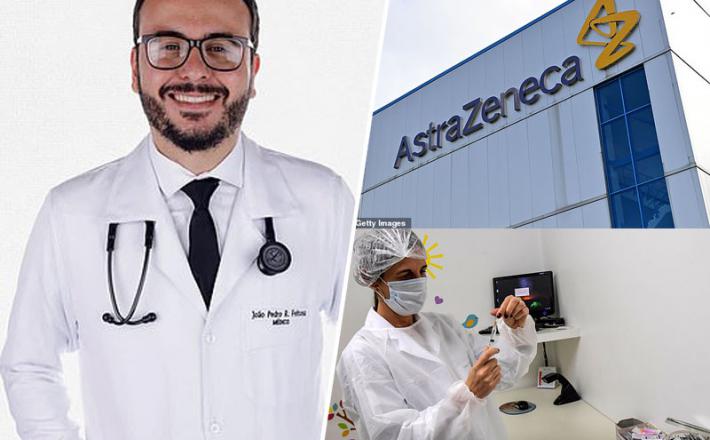 AstraZeneca in zdravnik iz Brazilije