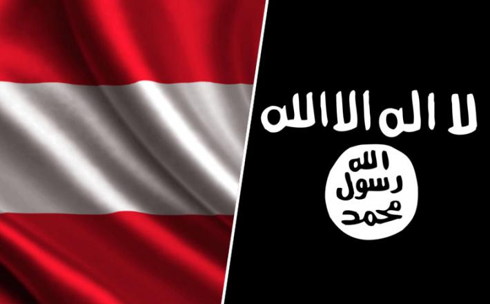 Austrija in ISIS zastava