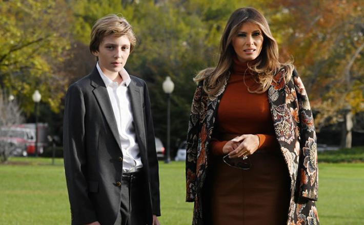 Barron in Melania Trump