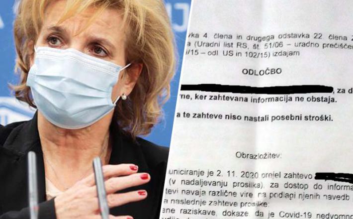 Bojana Beović in neobstoječe informacije o Covidu-19