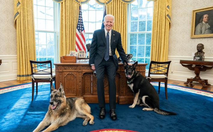 Joe Biden in Champ  Vir: Bela Hiša, Twitter
