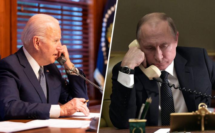 Telefonski pogovor Biden-Putin  Vir: Twitter